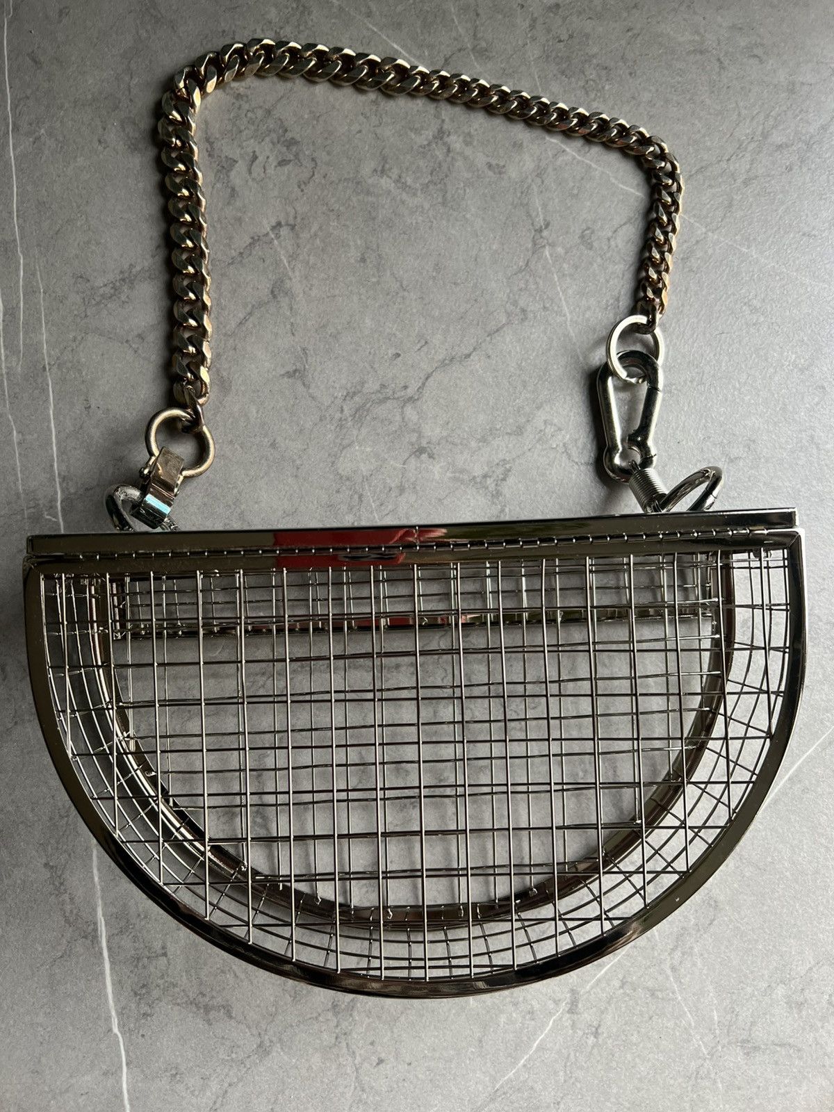 Martine Ali Martine Ali Paris Pare Silver Cage Bag Size ONE SIZE - 1 Thumbnail