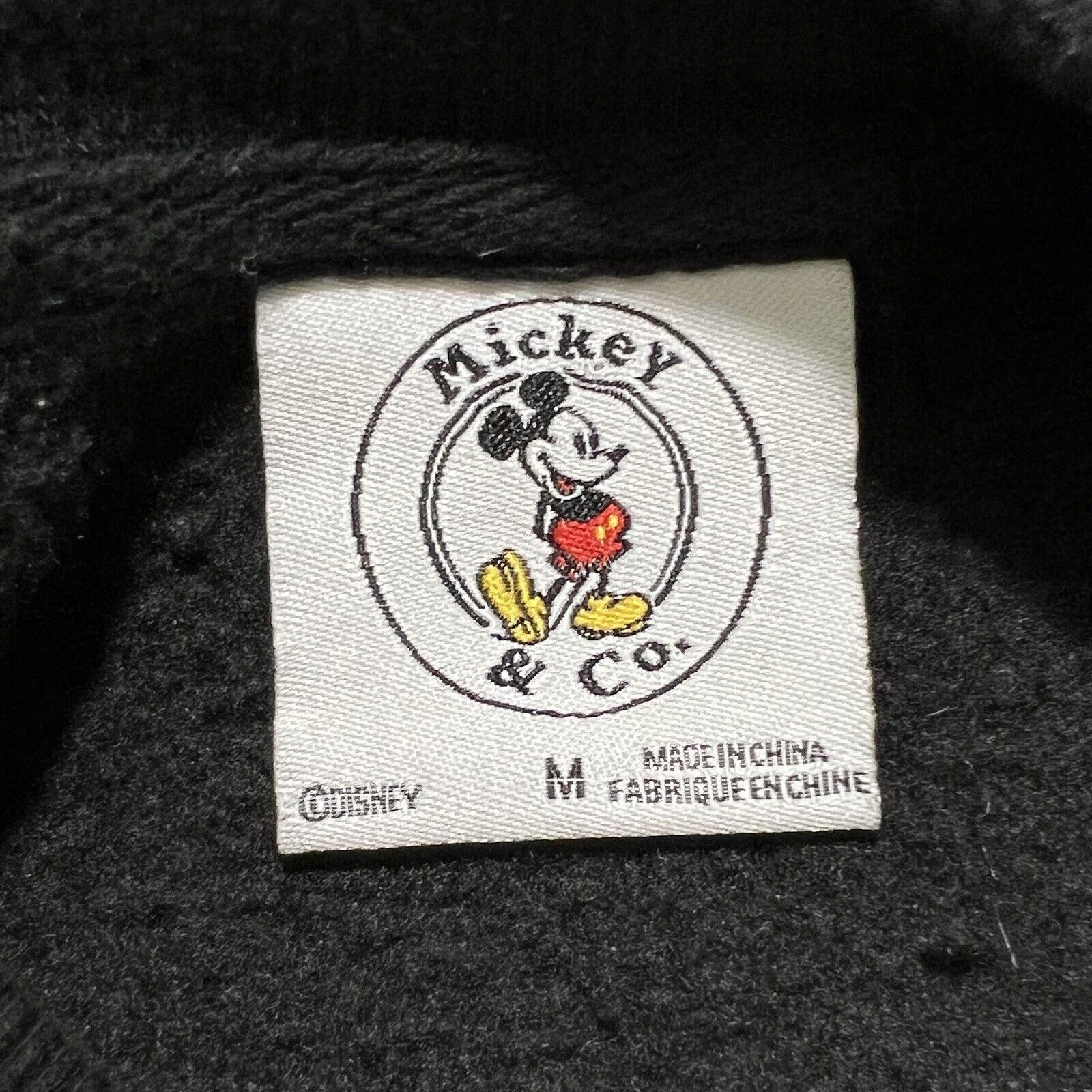 Mickey & Co. Mickey & Co Crewneck Fleece Pullover Black Disney Sweatshirt Size M / US 6-8 / IT 42-44 - 3 Thumbnail