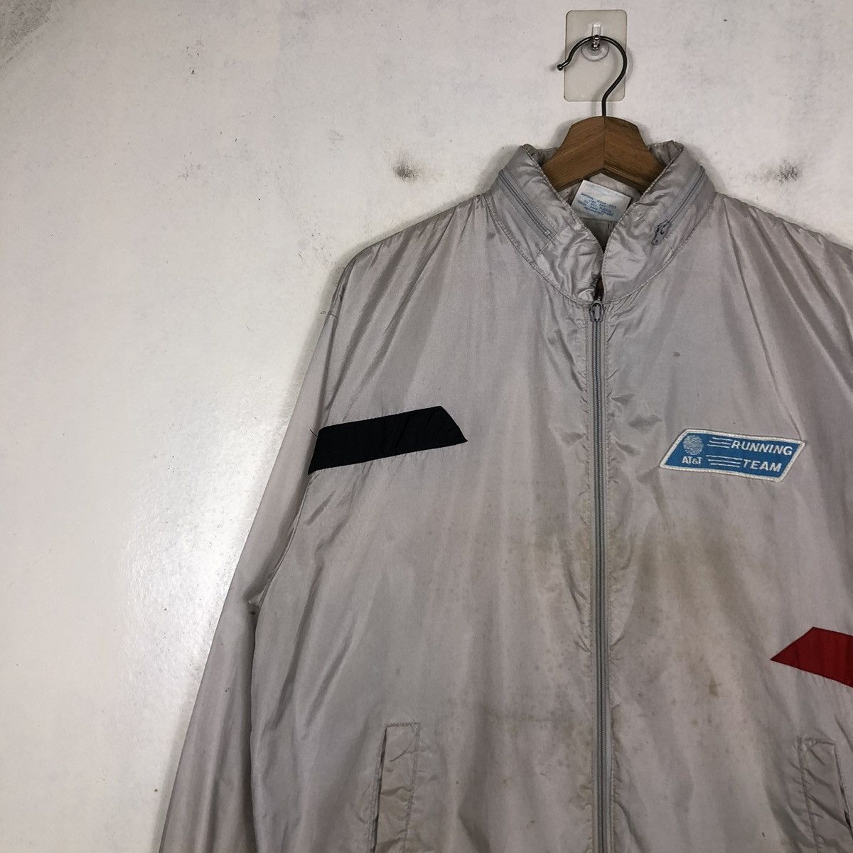 Adidas 📌VINTAGE ADIDAS ZIPPER JACKET RUNNING TEAM AT&T BIG LOGO Size US L / EU 52-54 / 3 - 8 Thumbnail