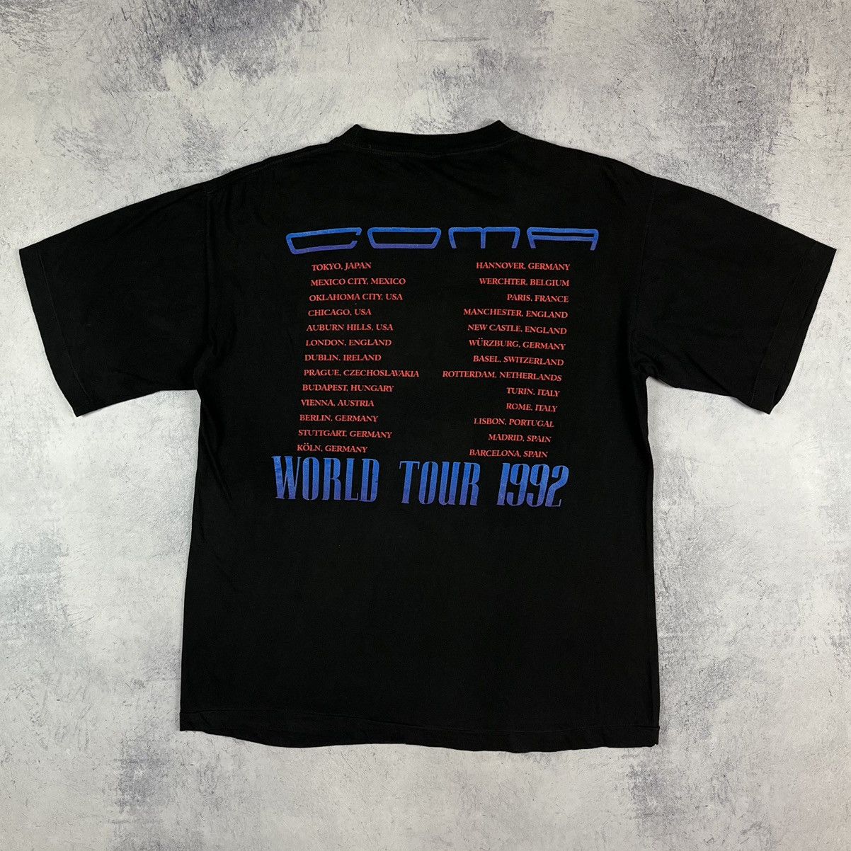 Band Tees × Vintage Vintage Guns N Roses rare Coma Tour rock band tee 1992 Size US L / EU 52-54 / 3 - 8 Thumbnail