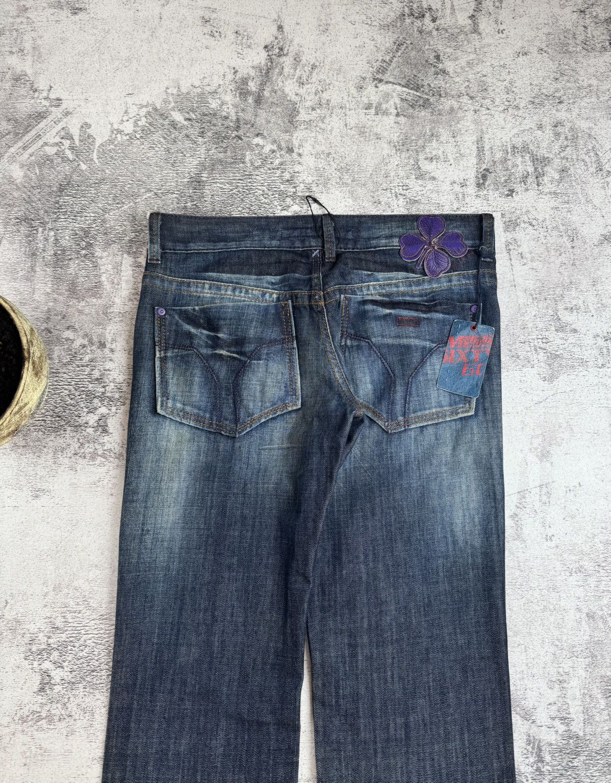 Miss Sixty × Vintage NEW Miss Sixty Karen Rap Hip Hop 00s Y2K Denim Jeans Trousers Size 32" / US 10 / IT 46 - 7 Thumbnail