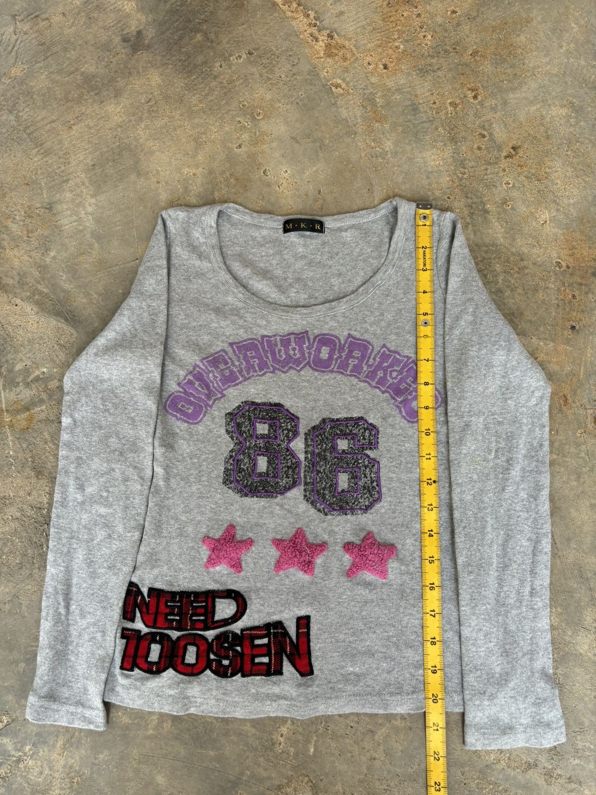 Hysteric Glamour × Japanese Brand Y2k MKR Overworked 86 Womens style Longsleeve Size M / US 6-8 / IT 42-44 - 10 Thumbnail