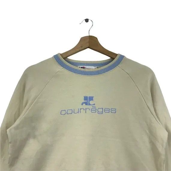 Courreges Vtg ANDRE COURREGES PARIS Embroidery Logo Sweatshirt Size S / US 4 / IT 40 - 3 Thumbnail
