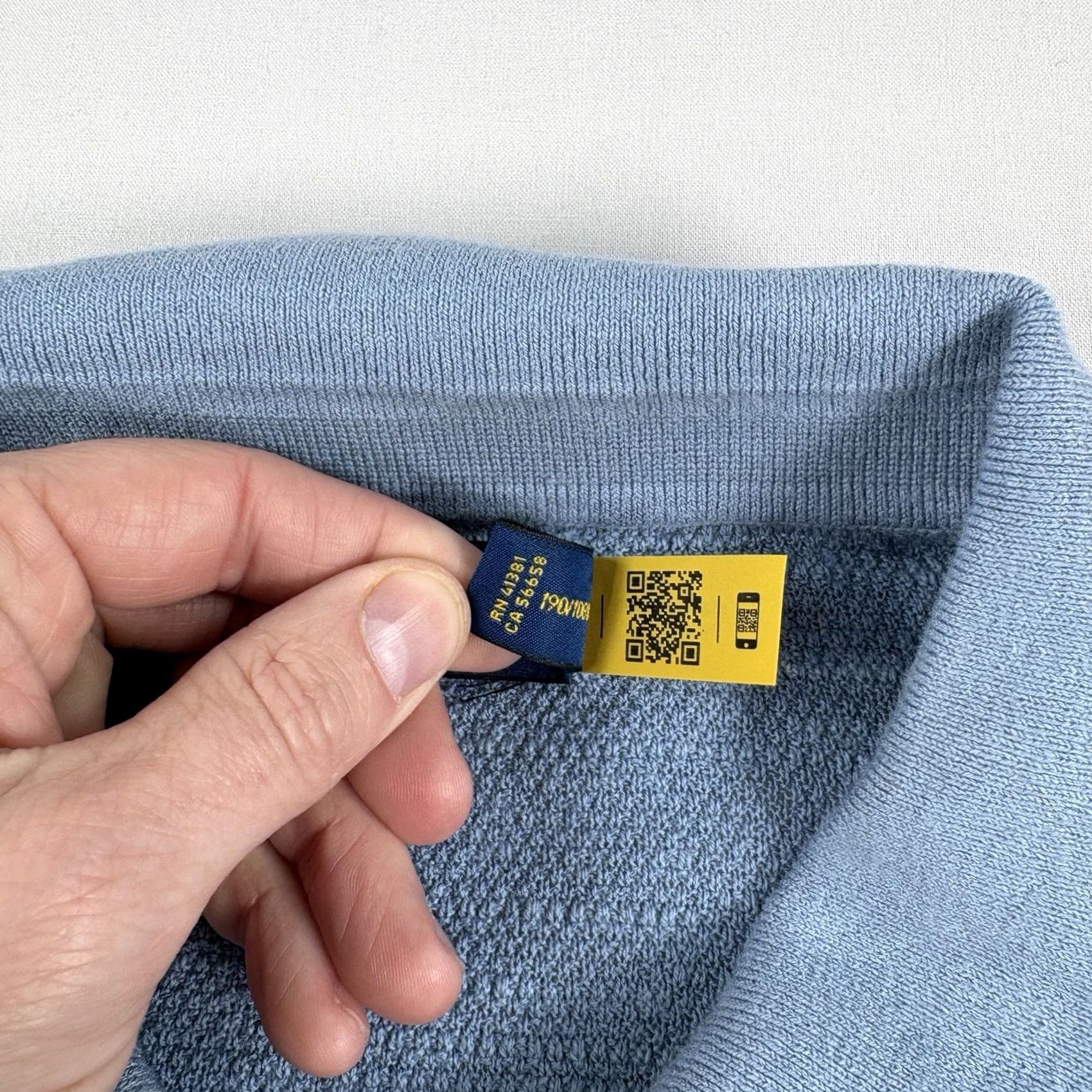 Polo Ralph Lauren Polo Ralph Lauren Sweater Men’s 2XL Blue Linen Cotton Blend Polo Collar Stretch Short Sleeve Pullover Size US XXL / EU 58 / 5 - 5 Thumbnail