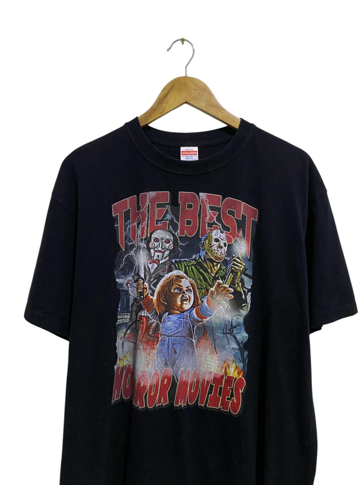 Vintage Vtg 90s !! Horror Movie CHUCKY Tshirt Big Logo Print Size US XL / EU 56 / 4 - 2 Thumbnail