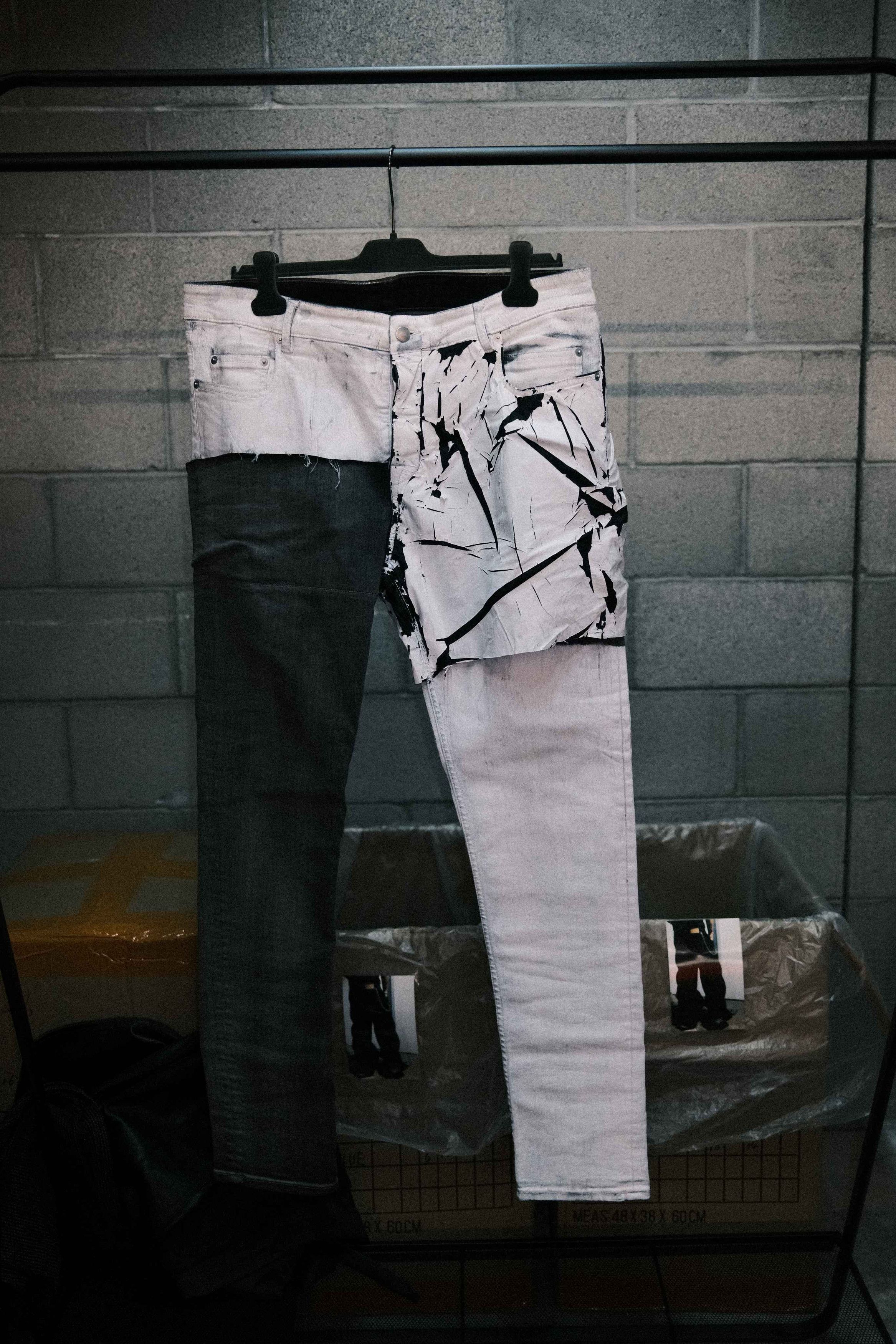 Rick Owens Rick Owens DRKSHDW Sample Tyrone Cut White Wax Denim