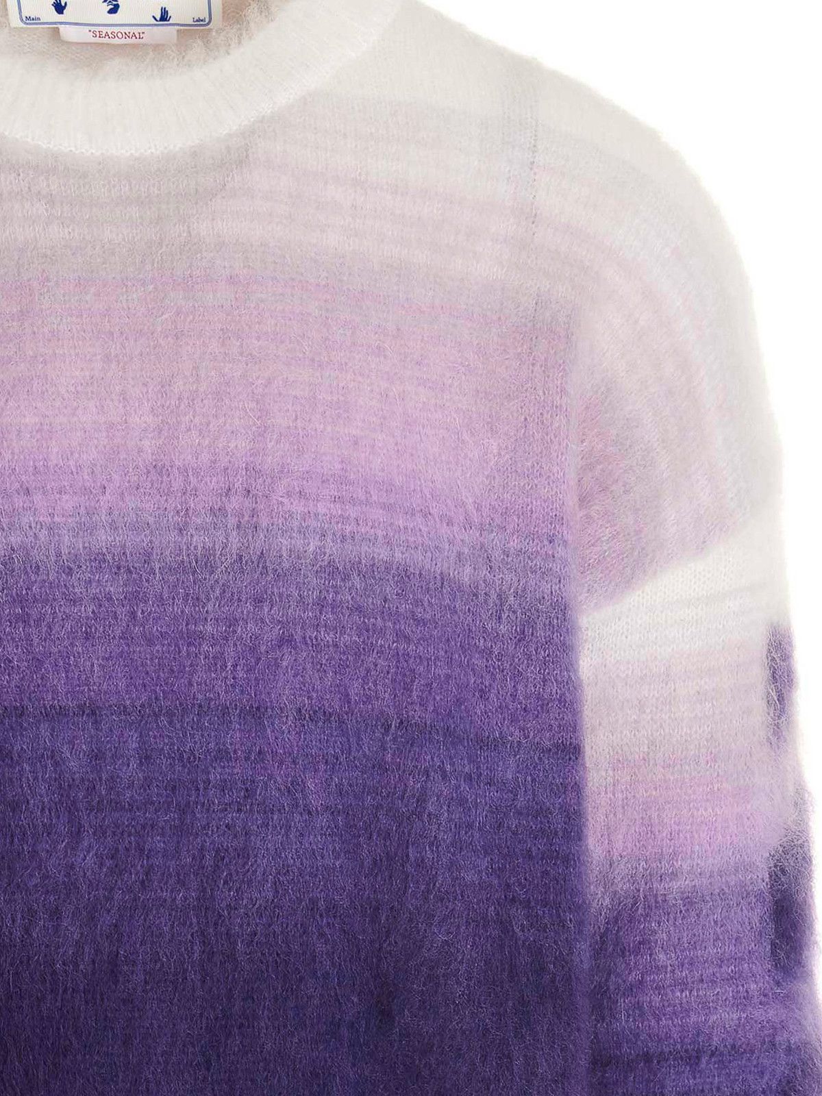 Off-White o1gr1nt0125 Diag Arrow Crewneck Sweater in Purple Size US S / EU 44-46 / 1 - 4 Thumbnail
