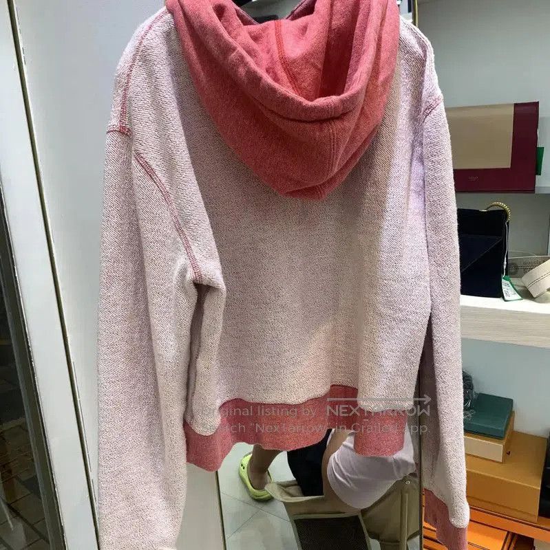 Yves Saint Laurent YSL Pink Cotton Women's Hoodie . Size M / US 6-8 / IT 42-44 - 2 Thumbnail