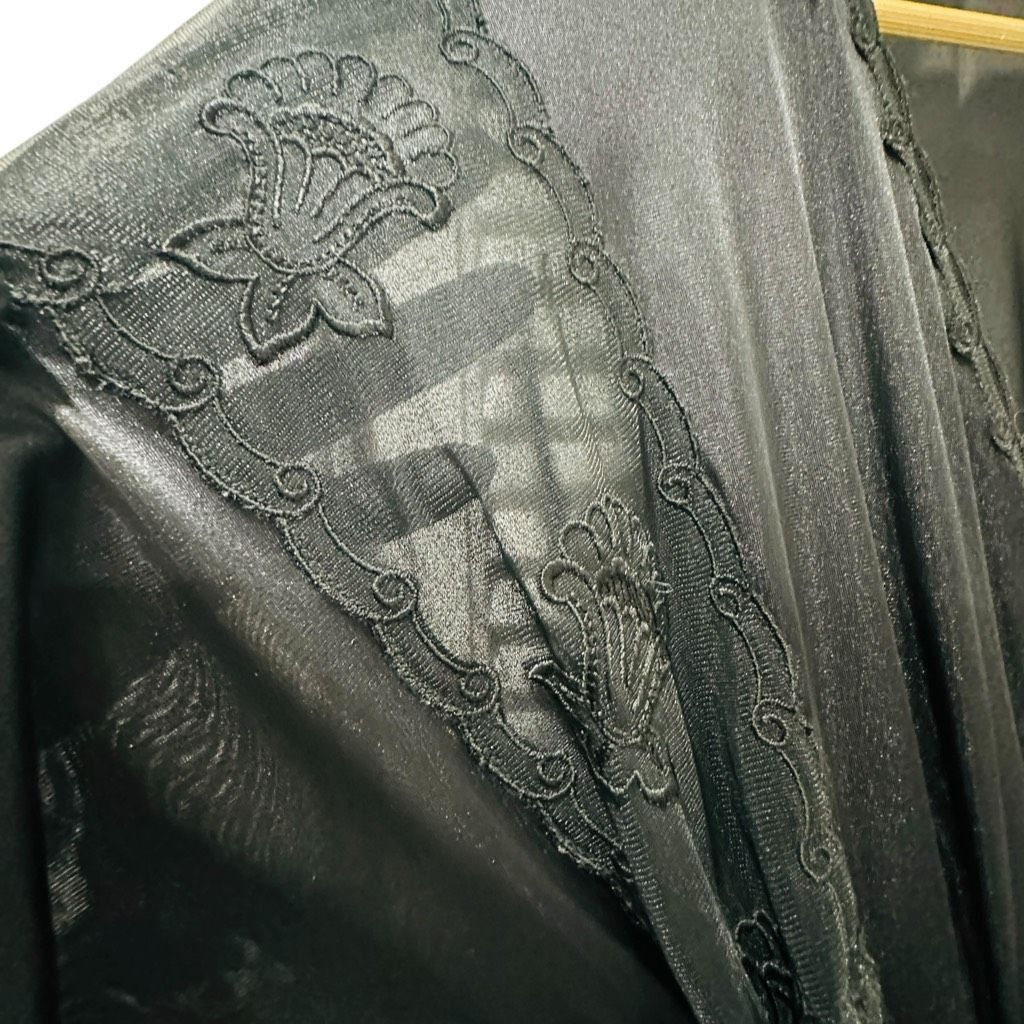 Vintage LILY OF FRANCE Rosa Puleo-Szüle Vintage Black Lace Wrap Nigh Size S / US 4 / IT 40 - 2 Thumbnail