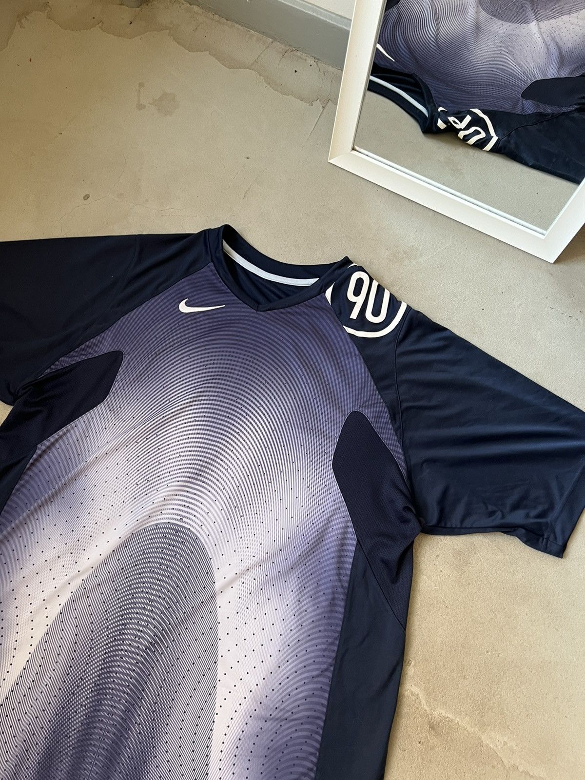Nike × Vintage Vintage Nike Jersey oversize t-shirt Nike 90s Size US XL / EU 56 / 4 - 5 Thumbnail