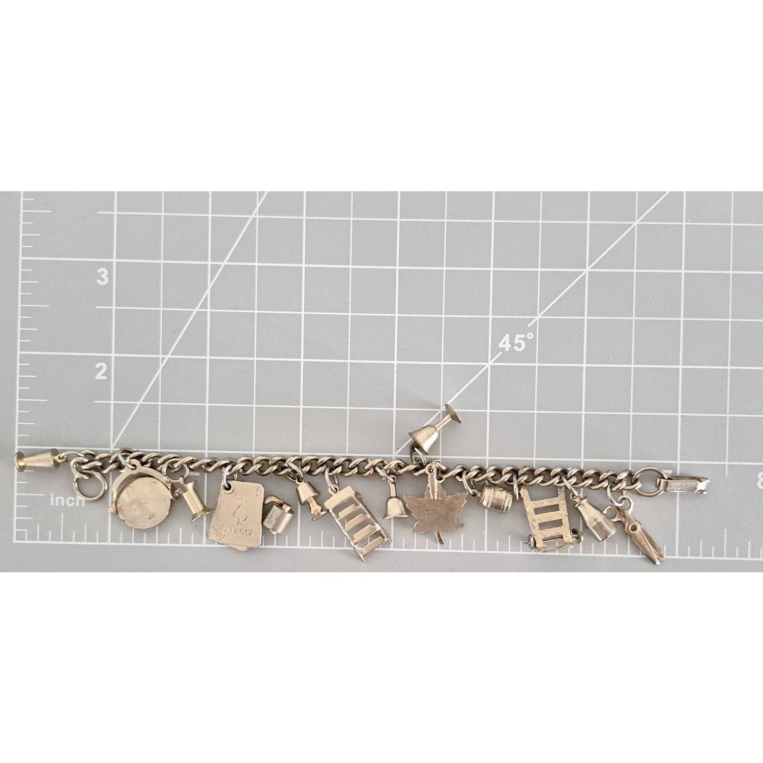 Other Vintage Silver-tone Charm Bracelet Size ONE SIZE - 6 Thumbnail