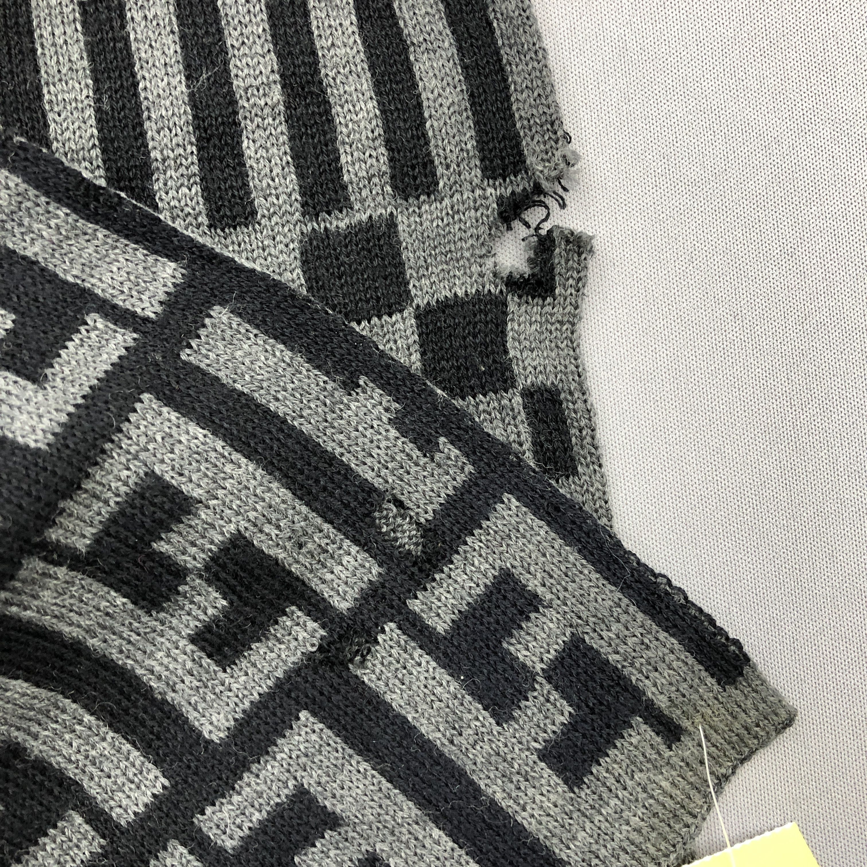 Fendi Vintage Fendi Scarf Fendi Zucca Monogram Muffler Wool Scarve Size ONE SIZE - 5 Thumbnail
