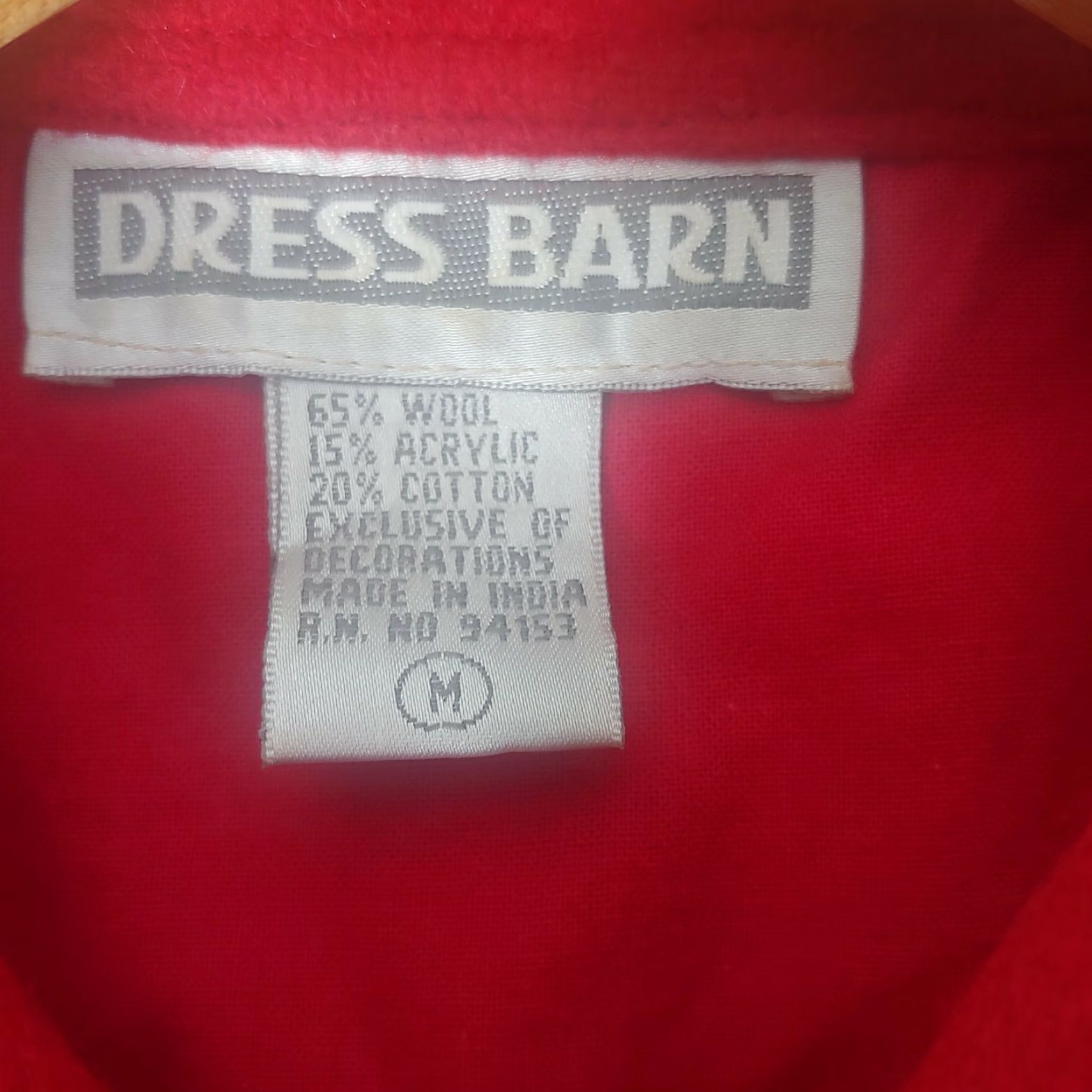 Vintage VINTAGE Dressbarn Vest Women Medium Skiing Moose Wool Blend Toggle Buttons Red Ski Cabincore vest Womens Size M / US 6-8 / IT 42-44 - 3 Thumbnail