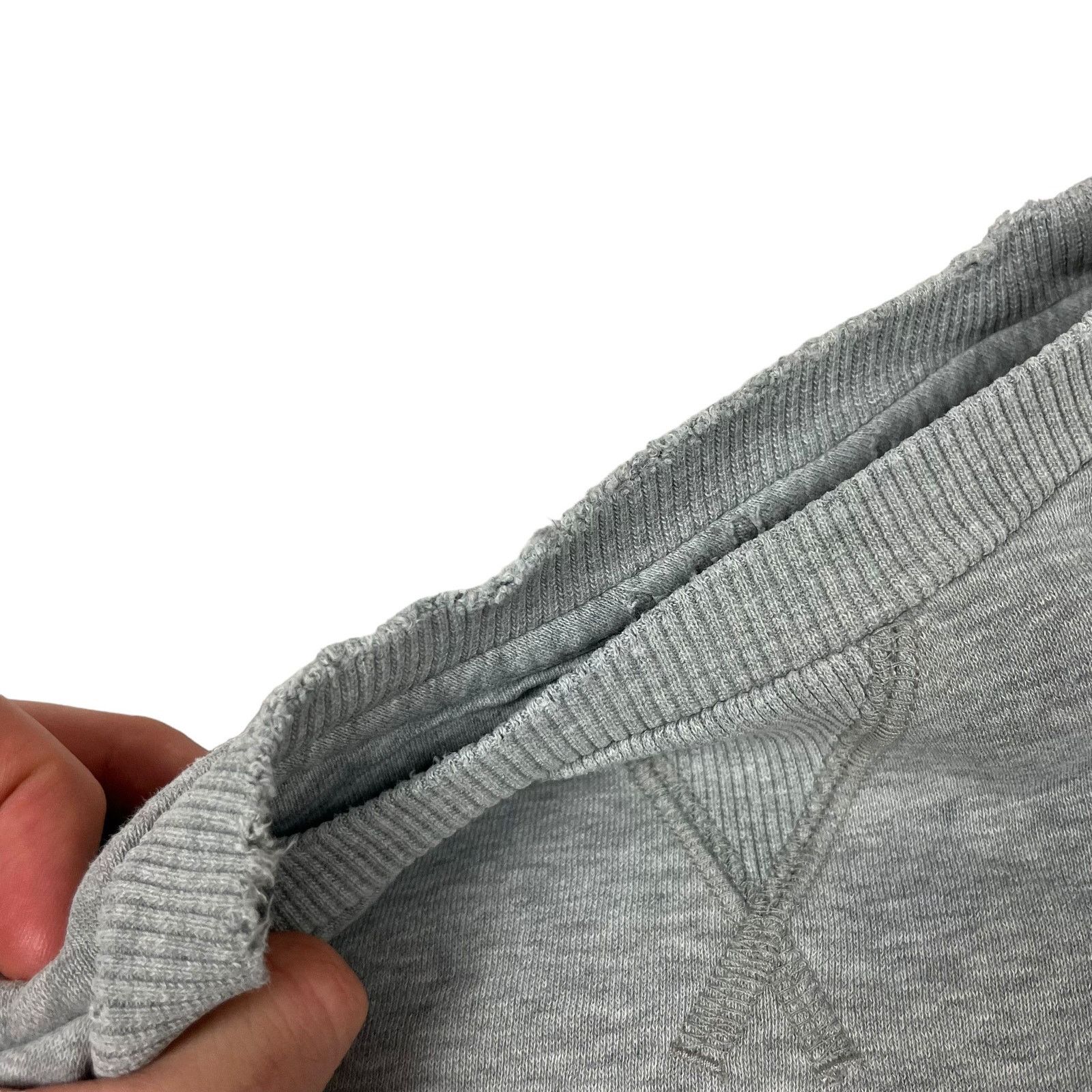 Nike × Vintage Nike Men's Heather Gray Cotton Swoosh Pullover Sweatshirt S Size US S / EU 44-46 / 1 - 4 Thumbnail