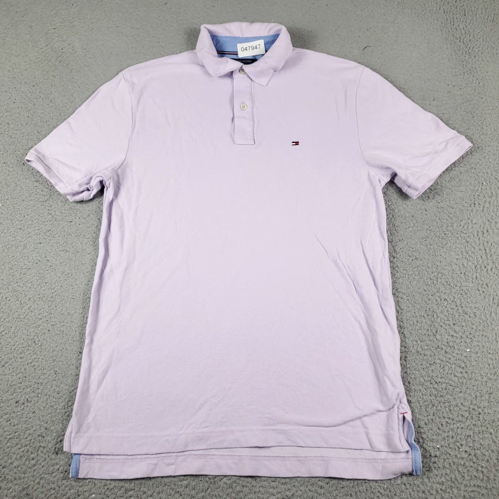 Tommy Hilfiger Tommy Hilfiger Polo Shirt Mens Small Purple Solid Casual Short Sleeve Shirt - Classic American Preppy Polo Mens S Purple Size US S / EU 44-46 / 1 - 2 Thumbnail