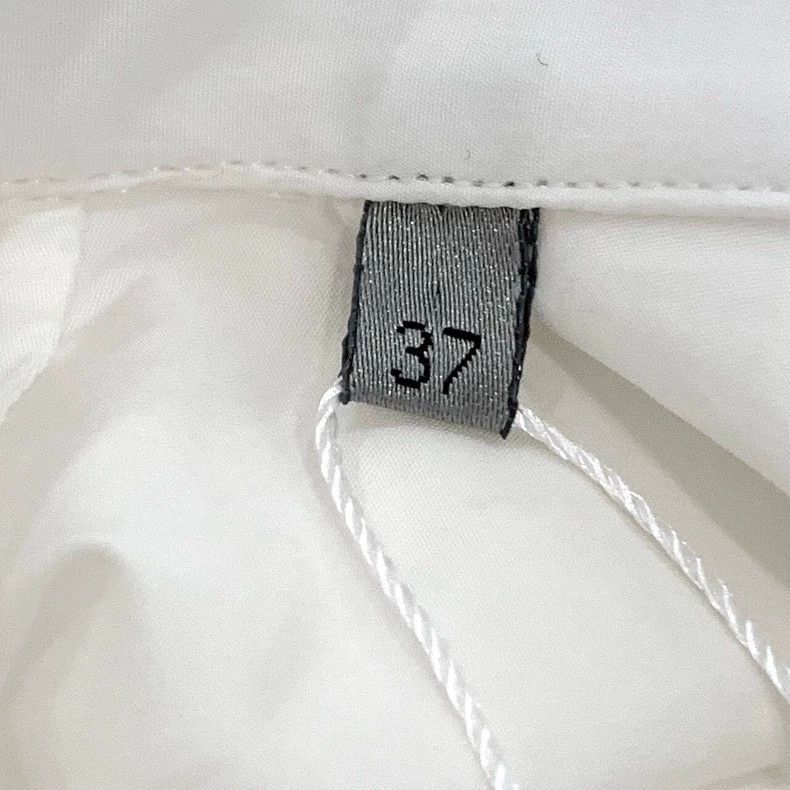 Dior Dior Size 37 Little bee embroidered lapel white cotton long Size US XXS / EU 40 - 7 Thumbnail