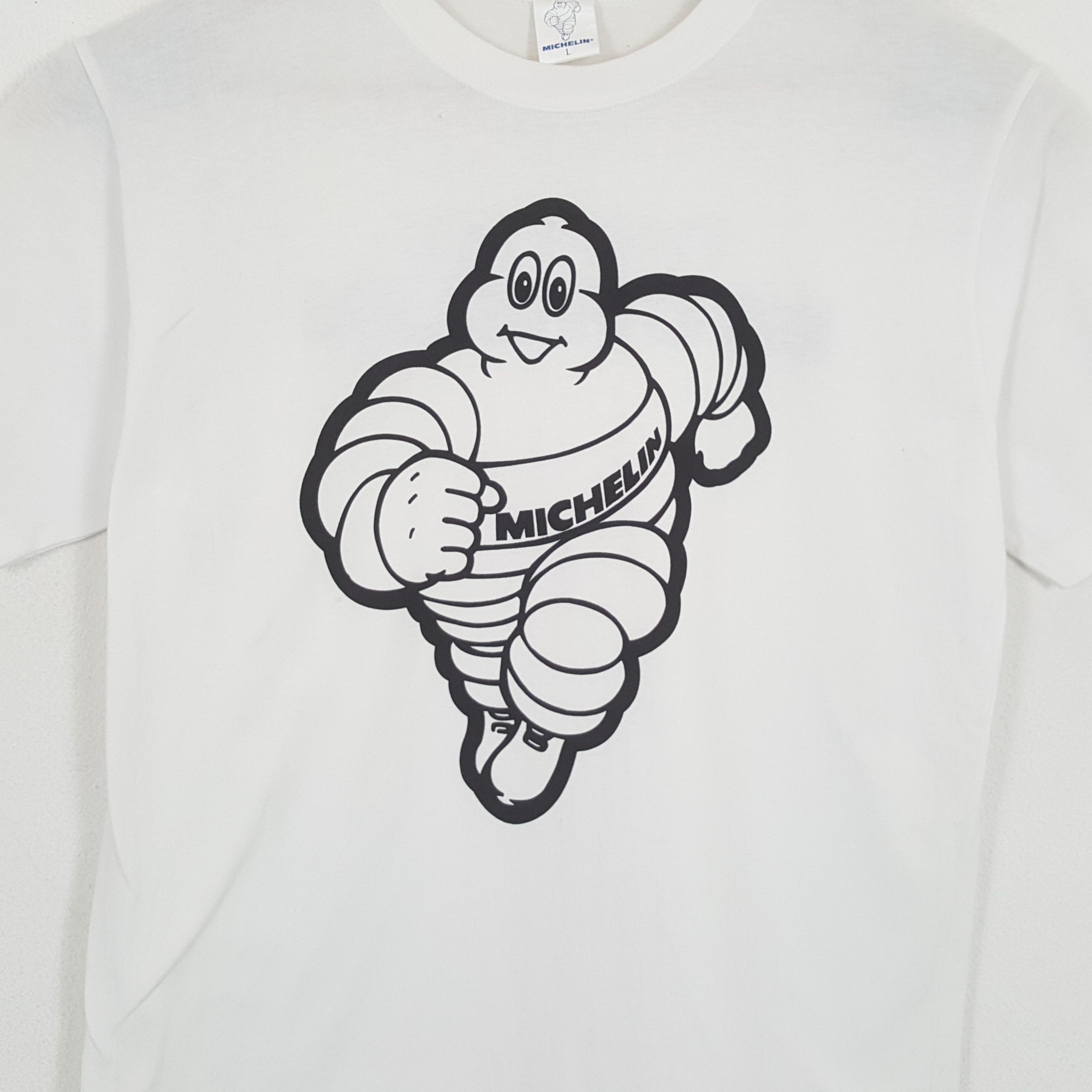 Japanese Brand × Vintage Vintage THE TIRE MICHELIN Formula One Racing T-Shirts Size US L / EU 52-54 / 3 - 2 Thumbnail