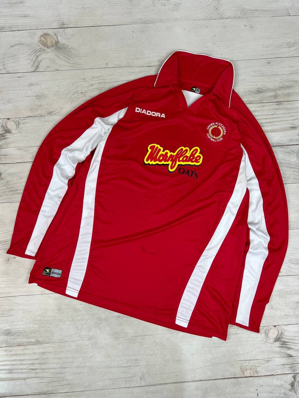 Diadora Crewe Alexandra 2005 2006 Home Shirt Long Sleeve Jersey Size US XL / EU 56 / 4 - 1 Thumbnail