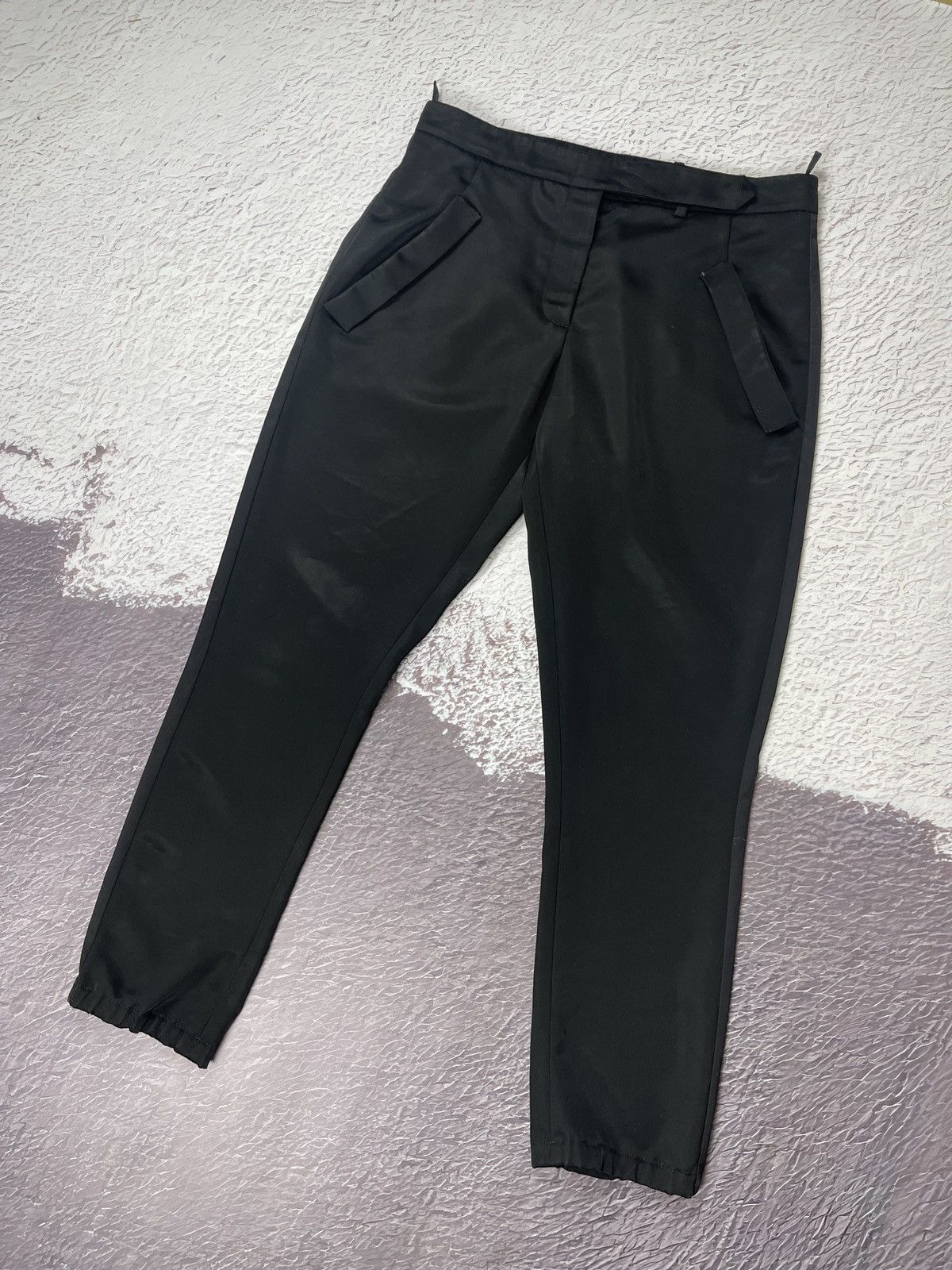 Prada Prada bondage style black triacetate shimmer women’s pants Size 27" / US 4 / IT 40 - 2 Thumbnail
