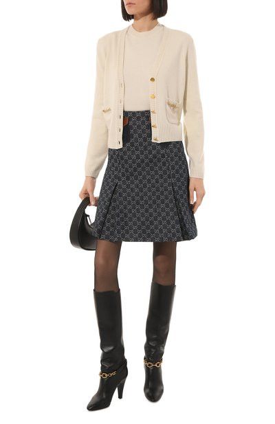 Gucci o1la5ras0526 Cashmere Pullover in Ivory Size L / US 10 / IT 46 - 2 Thumbnail