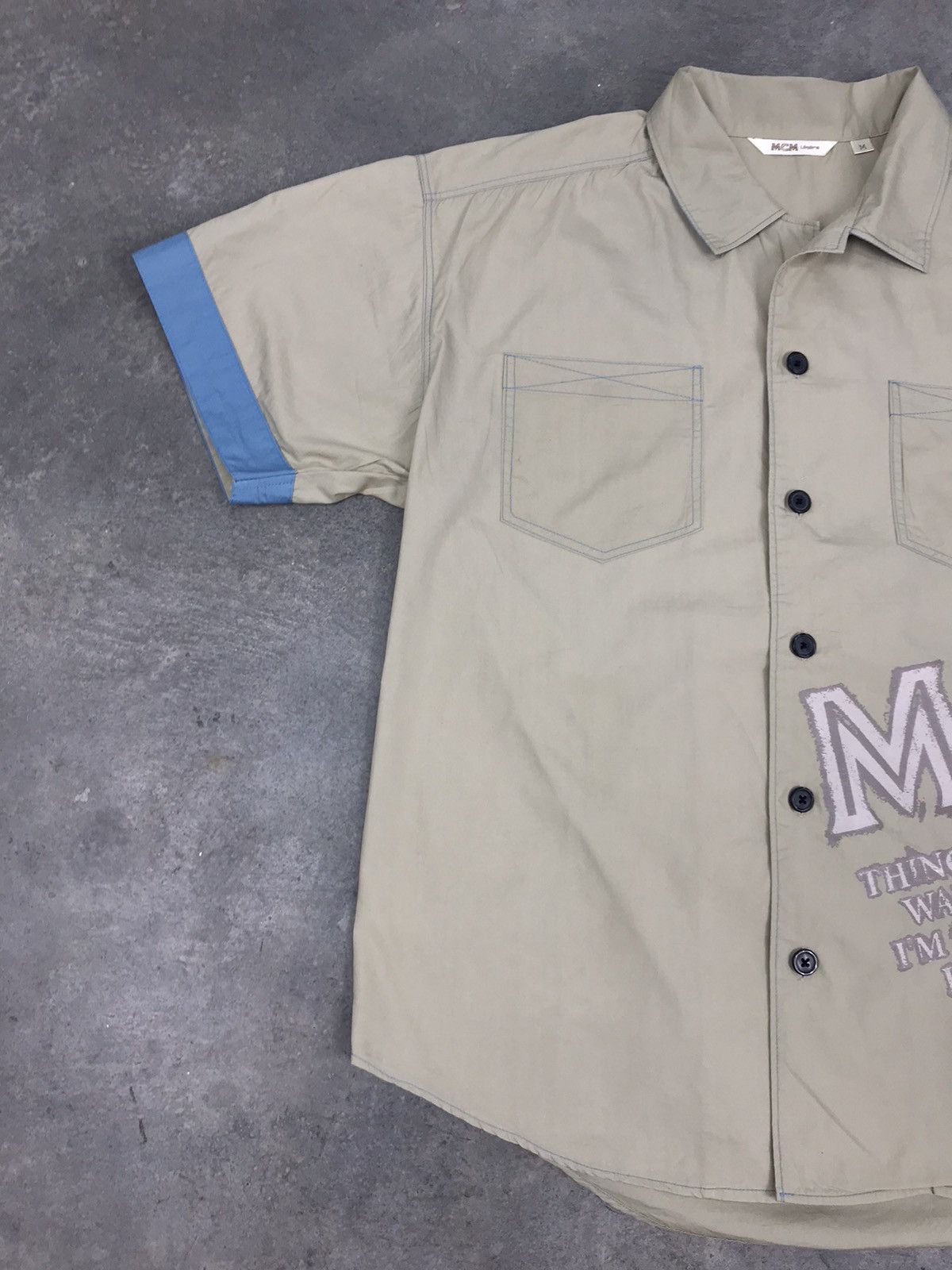 MCM Vintage MCM Legere Button Up Short Shirts Size US M / EU 48-50 / 2 - 4 Thumbnail