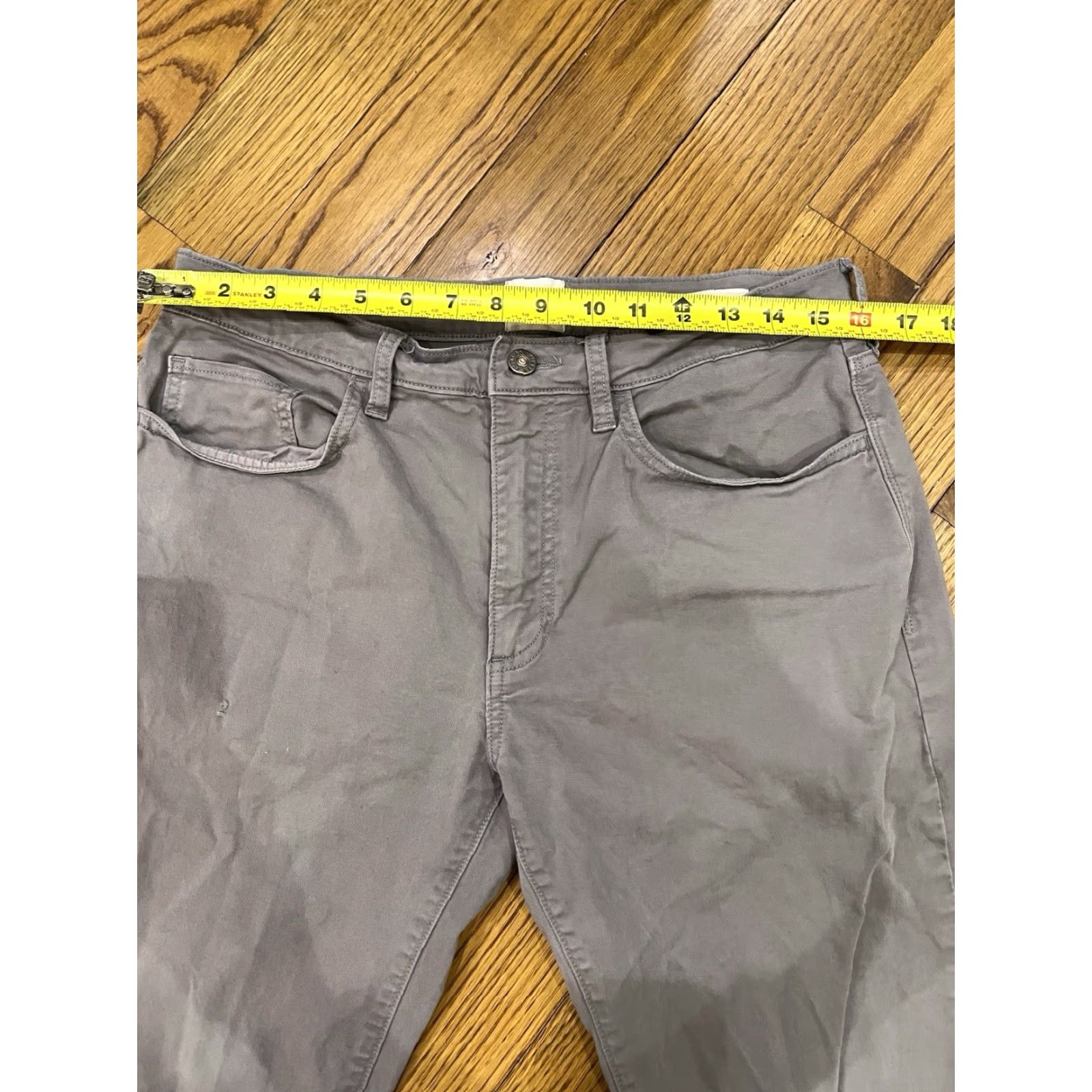 Flint And Tinder VINTAGE Flint and Tinder Pants Jeans Tapered Fit Mens 32x34 Khaki Low Rise Slim Comfort Designer Size US 32 / EU 48 - 7 Thumbnail