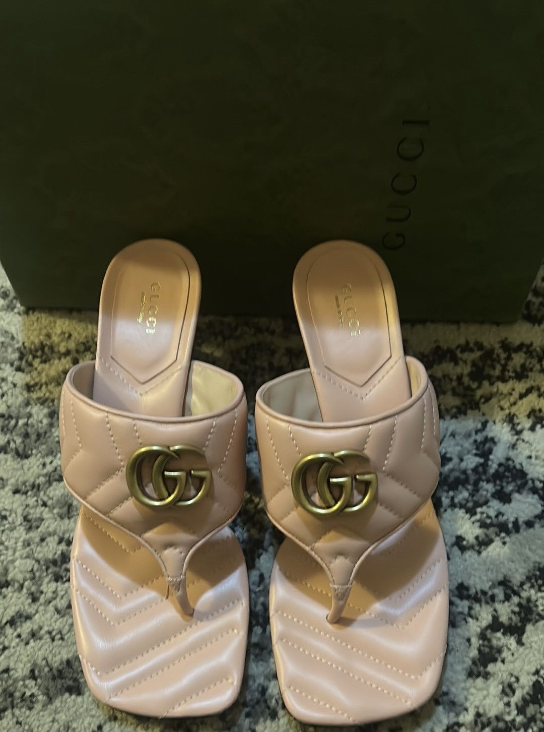 Gucci Gucci Double G Thong Sandal Mules Perfect Pink size 39.5 Size US 9.5 / IT 39.5 - 5 Thumbnail