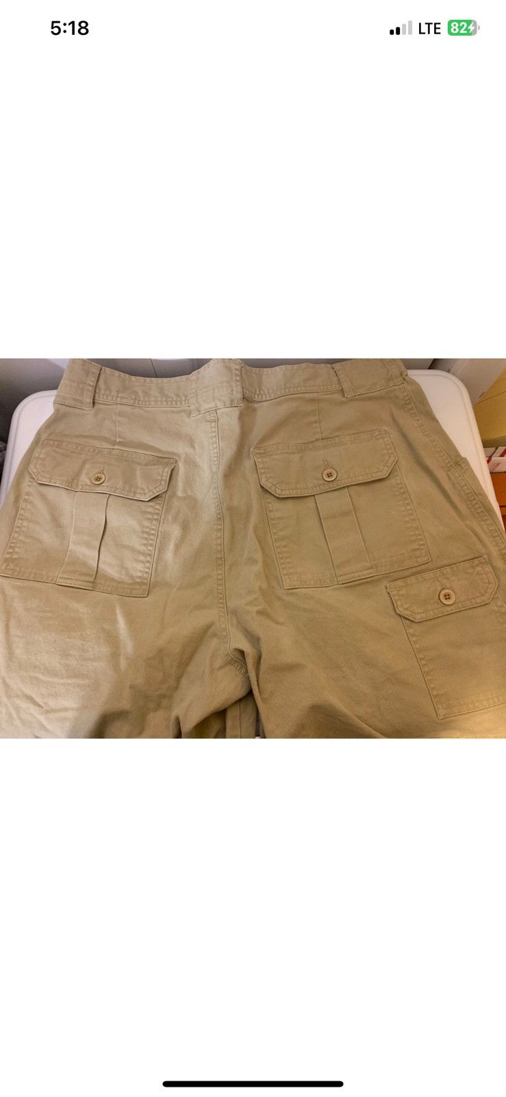 L.L. Bean L.l bean mens sz 34 cargo shorts khaki tan gorpcore Size US 34 / EU 50 - 6 Thumbnail