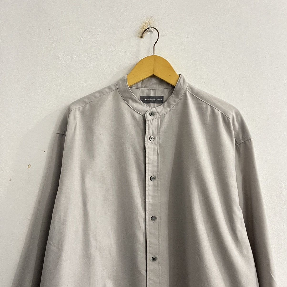 Japanese Brand Season Reason Basic Stand Collar Shirt Size US L / EU 52-54 / 3 - 2 Thumbnail