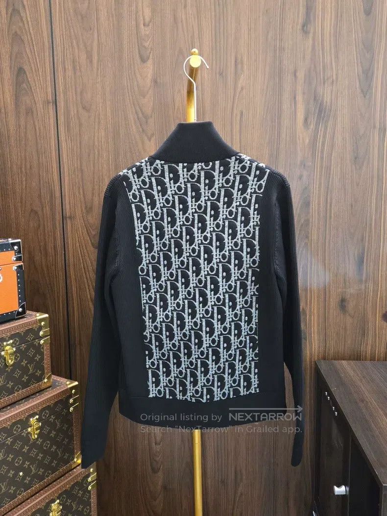 Dior Dior 3D letter logo full print stitching knitted jacket Size US M / EU 48-50 / 2 - 2 Thumbnail