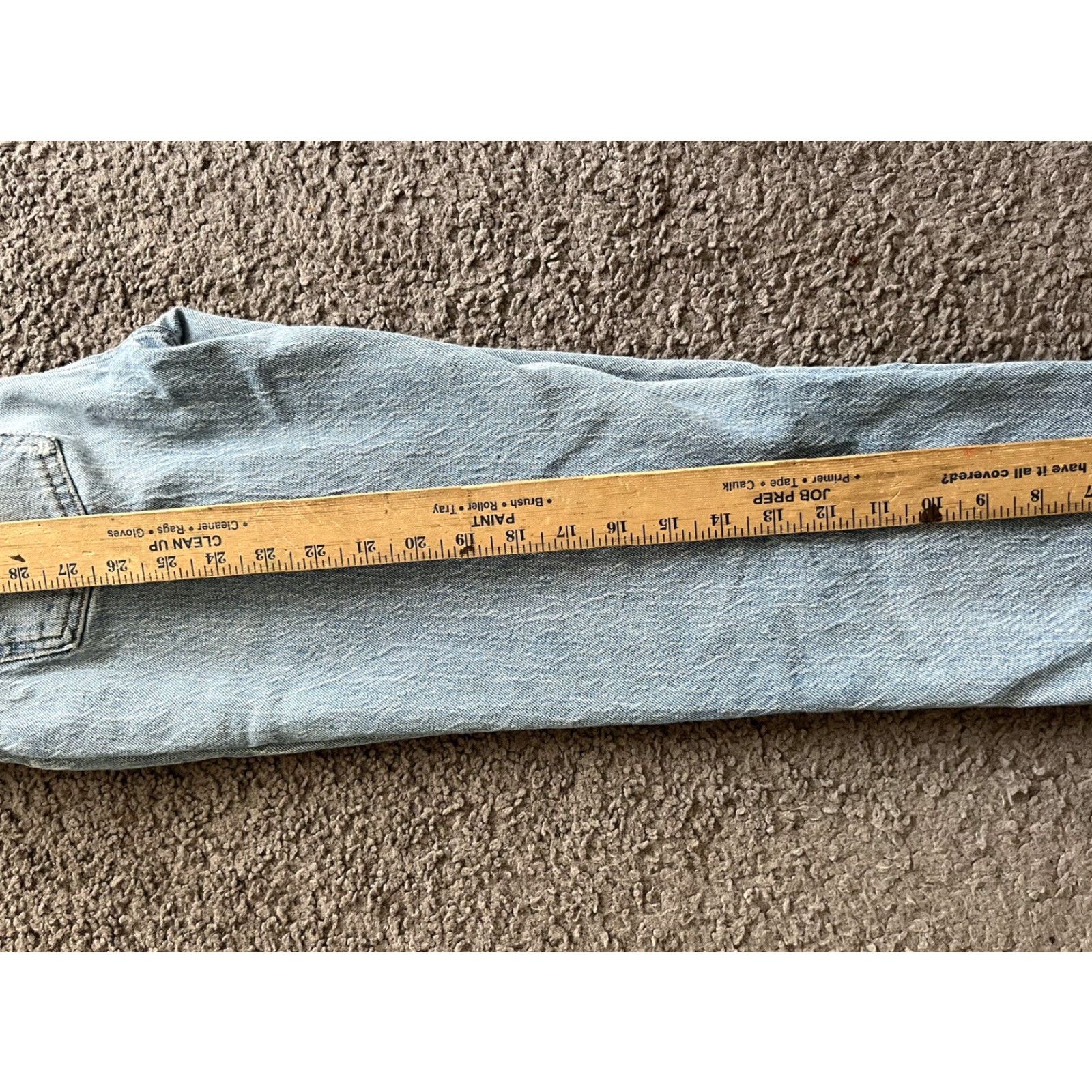 Madewell Madewell Jeans Womens Blue 25x25 Stretch Raw Hem Cut Off Distressed Regular Size 25 Color Blue Size 42" / US 20 - 7 Thumbnail