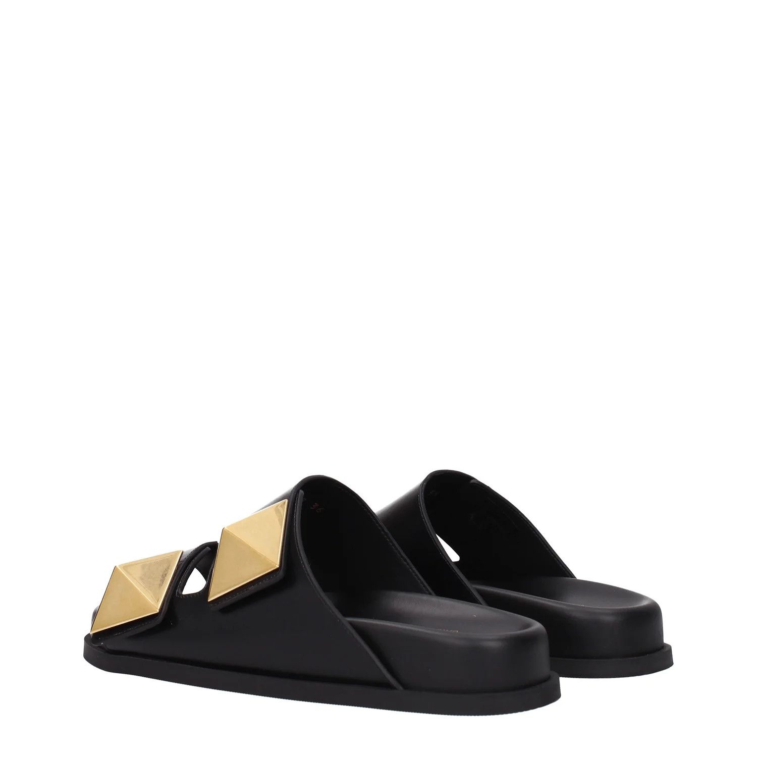 Valentino ob1o1e1224 Leather Slippers in Black Size US 7 / IT 37 - 4 Thumbnail