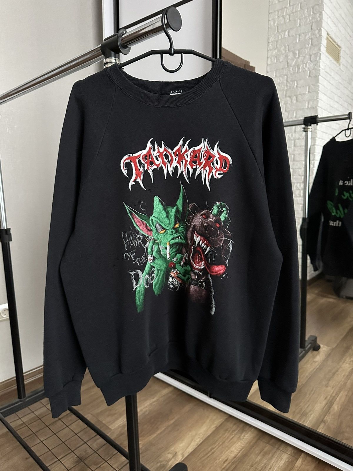 Band Tees Tankard Hair Of The Dog Vintage Rock Band Sweatshirt 90s Size US L / EU 52-54 / 3 - 3 Thumbnail