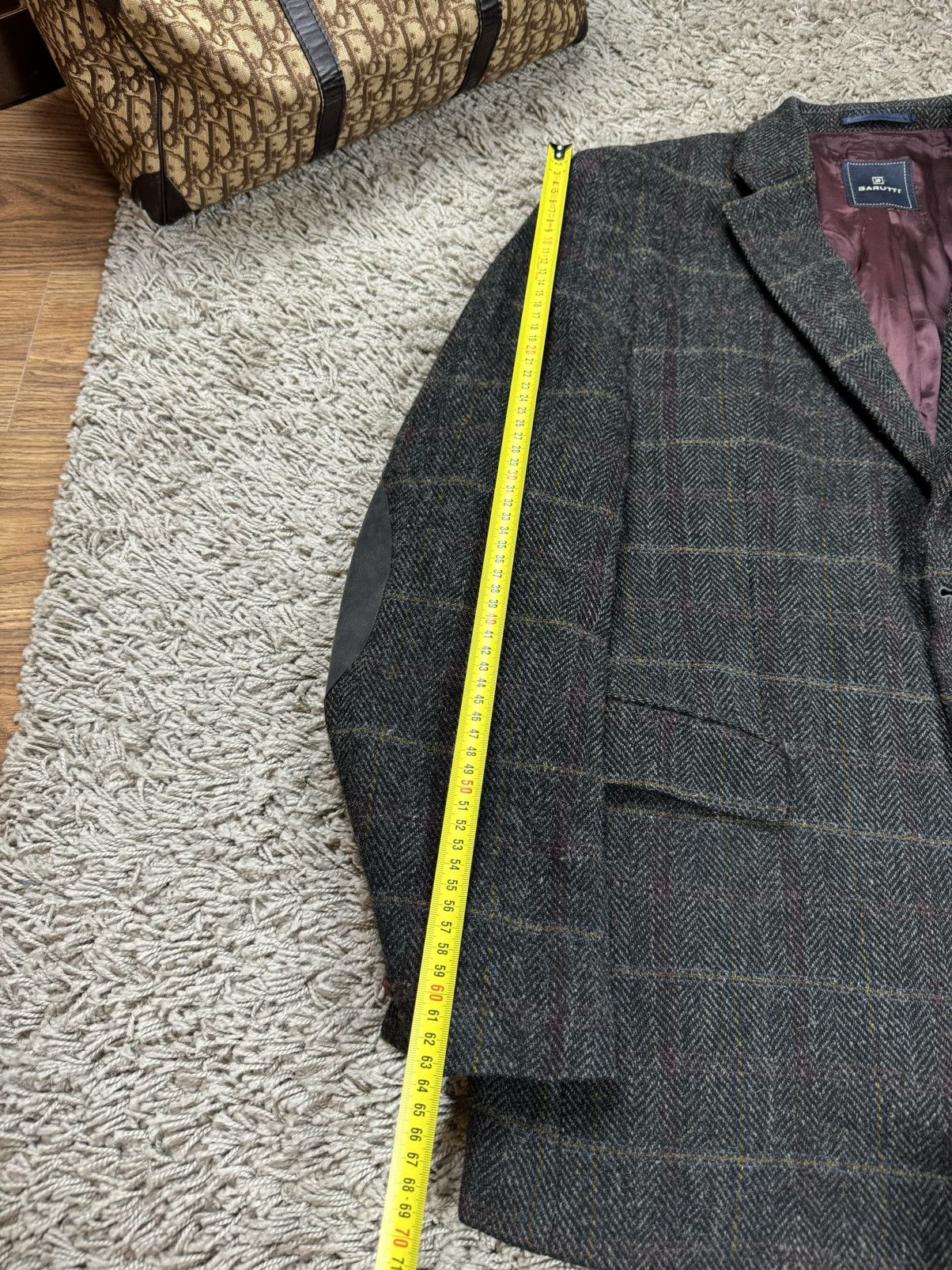 Harris Tweed × Vintage Vintage wool blazer Harris Tweed 90s original luxury item Size 48L - 7 Thumbnail