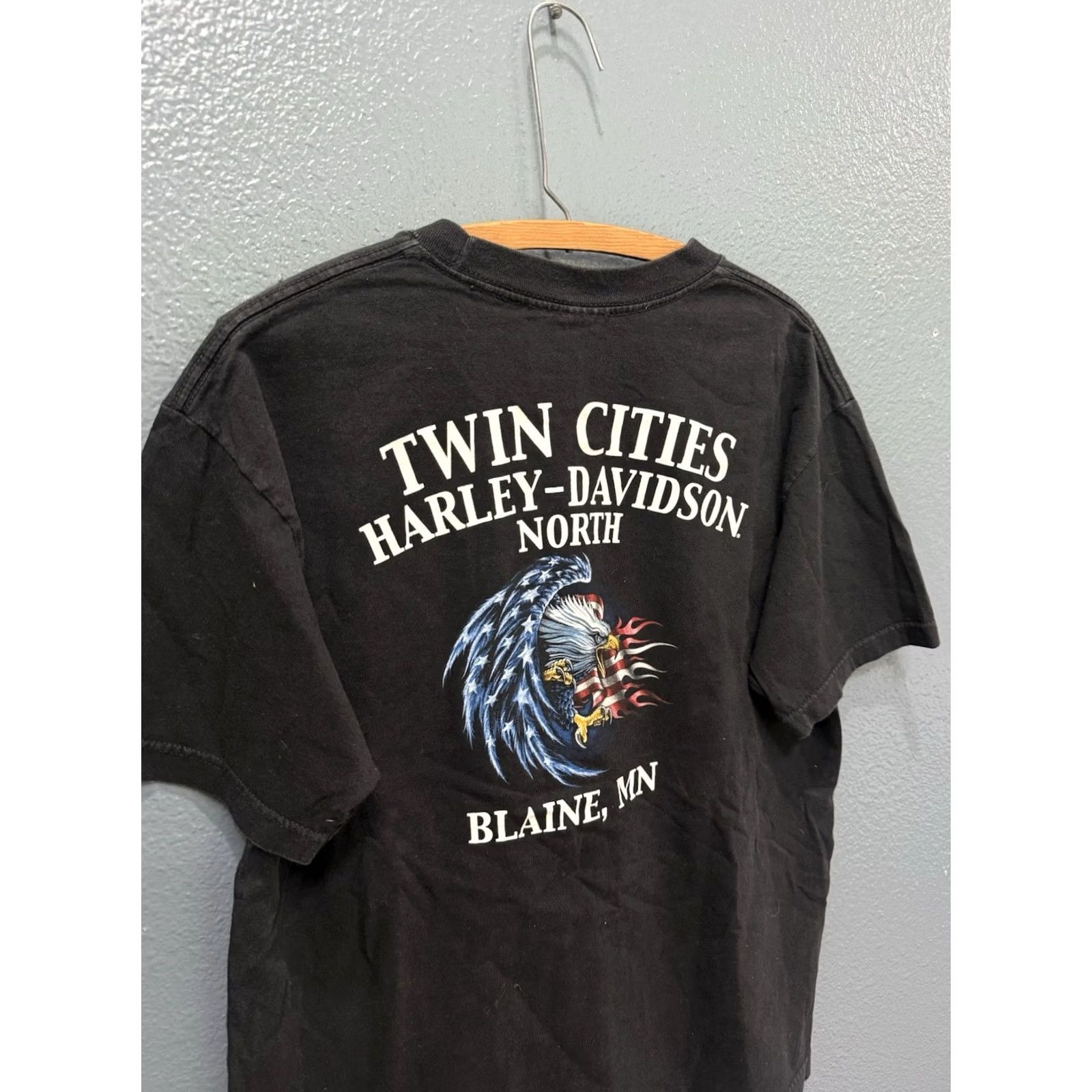 Harley Davidson VINTAGE Harley-Davidson Motorcycles Biker Pocket Tee Shirt Large L Black Men Shirt Mens Pocket Tee Size US L / EU 52-54 / 3 - 2 Thumbnail