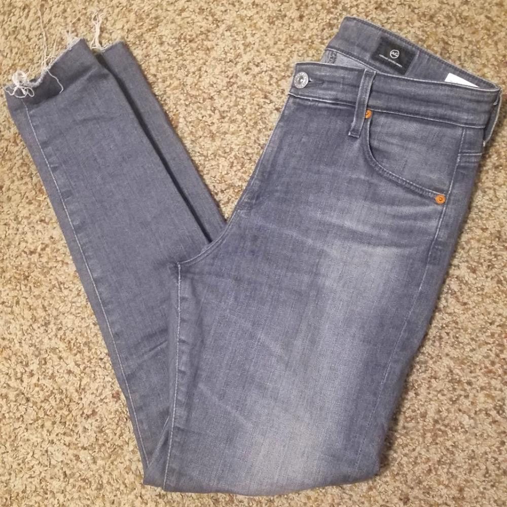 Designer Ag Adriano Goldschmied Farrah Skinny Ankle Jean's Size 27R Size 27" / US 4 / IT 40 - 1 Thumbnail