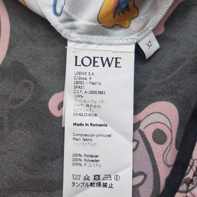 Loewe LOEWE Black and white checkered printed skirt Size 42" / US 20 - 5 Thumbnail