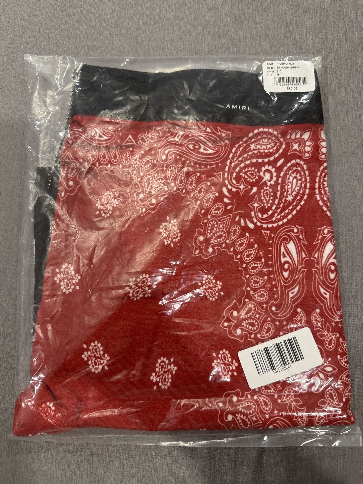 Amiri Amiri Red Bandanna Mens Brief | Size M | New With Tags Size 32 - 6 Thumbnail