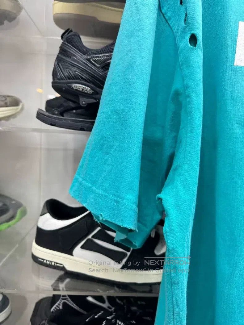 Balenciaga Balenciaga Short-sleeved T-shirt with letter print and hol Size US S / EU 44-46 / 1 - 4 Thumbnail
