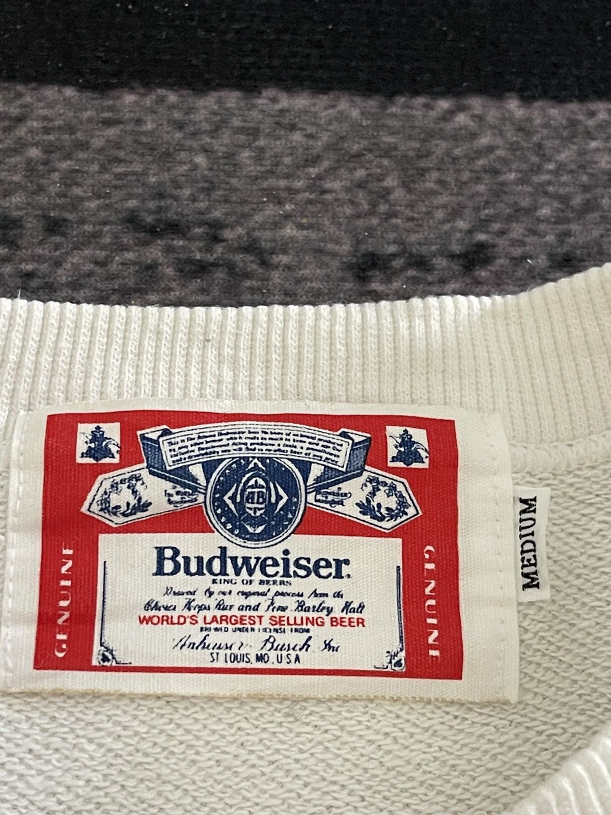 Vintage Vintage Budweiser This Bud’s For You Sweatshirt Size US M / EU 48-50 / 2 - 8 Thumbnail