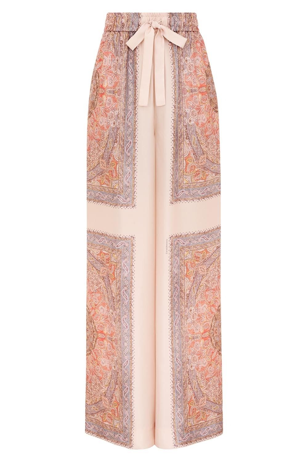 Zimmermann o1s22i1n1024 Silk Pants in Multicolor Size 27" / US 4 / IT 40 - 1 Thumbnail