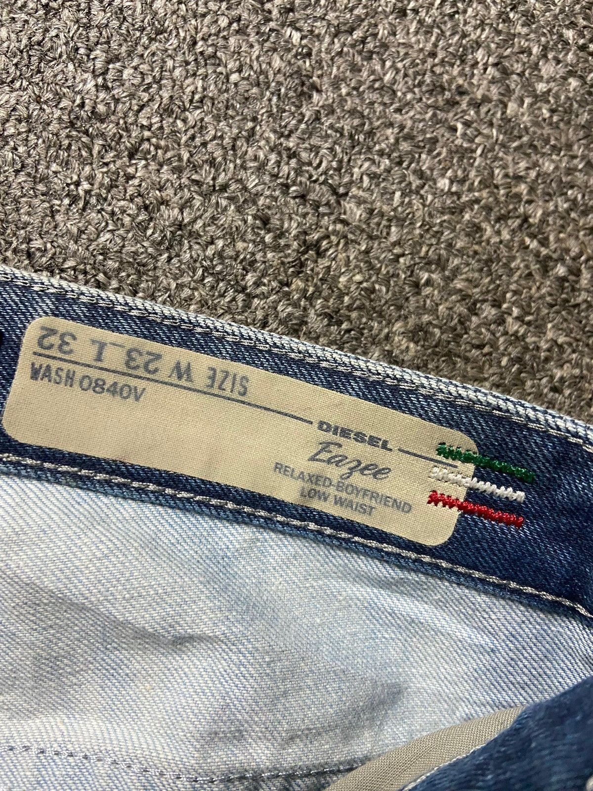 Diesel Diesel Industry Relaxed Boyfriend Low Waist Jeans (171) Size US 28 / EU 44 - 3 Thumbnail