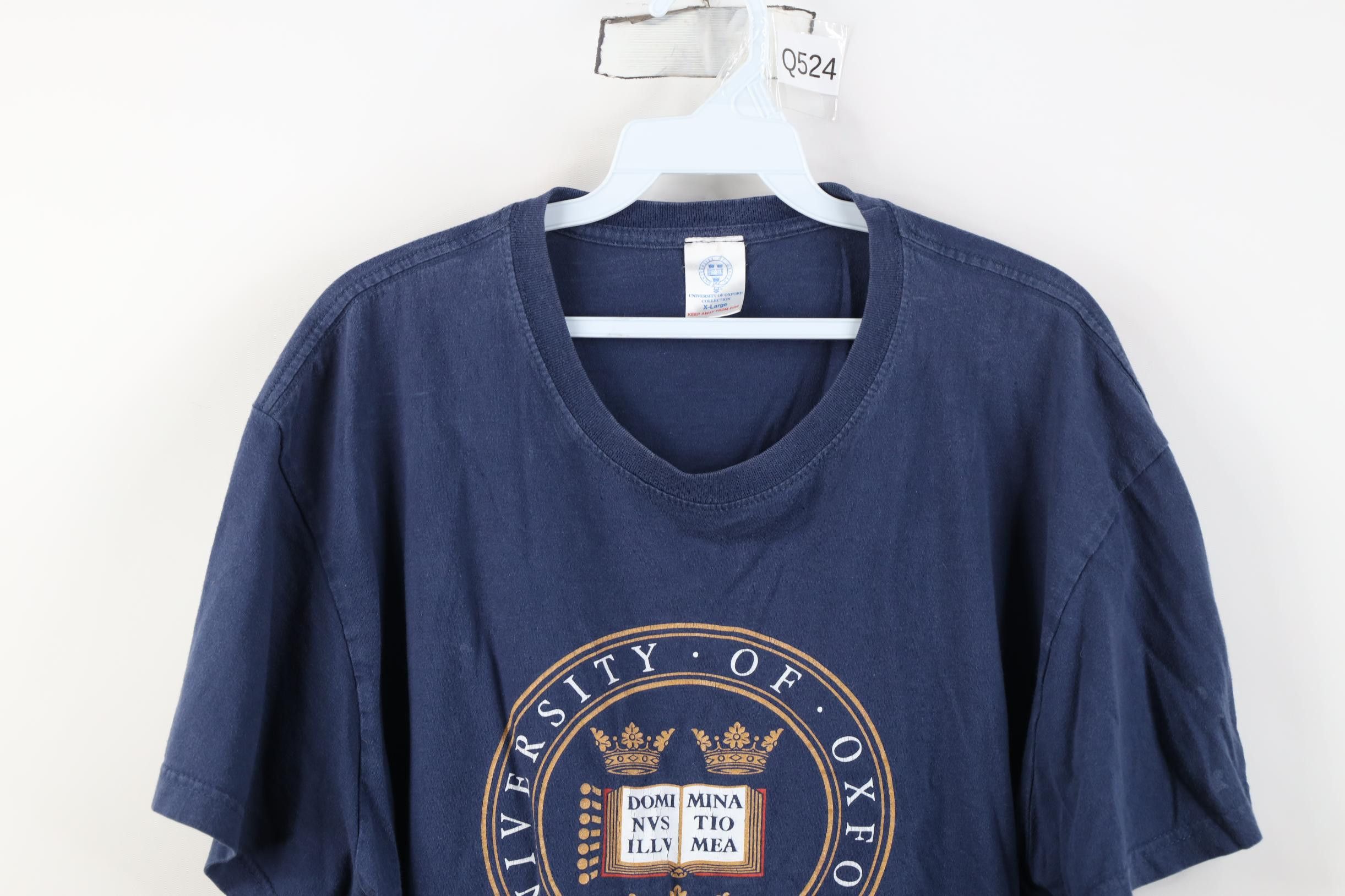 Vintage Vintage Y2K University of Oxford Short Sleeve T-Shirt Cotton Size US XL / EU 56 / 4 - 2 Thumbnail