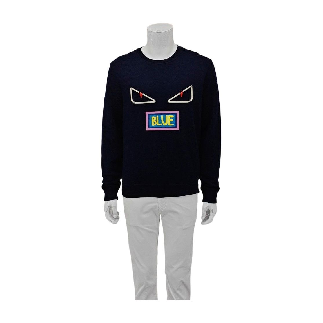 Fendi Fendi Bag Bugs Wool Blend Sweatshirt IT 46 Size US S / EU 44-46 / 1 - 1 Thumbnail