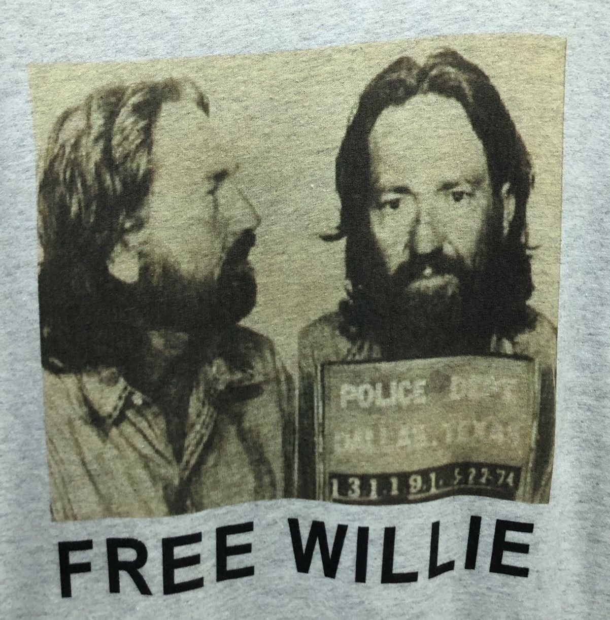 Vintage Vintage Willie Nelson "Free Willie" T-Shirt Size US M / EU 48-50 / 2 - 3 Thumbnail