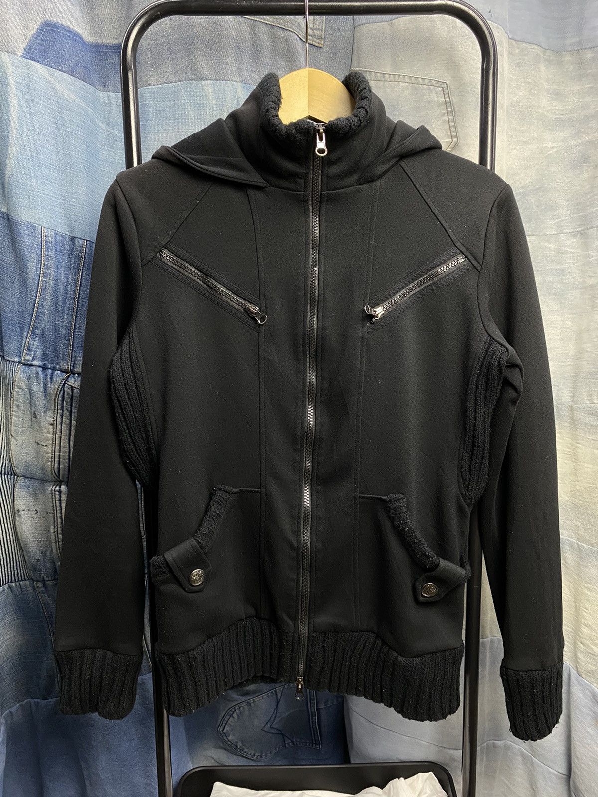 Hysteric Glamour × If Six Was Nine × Japanese Brand daily news gothic black faded hoodie ifsixwasnine style Size US M / EU 48-50 / 2 - 2 Thumbnail