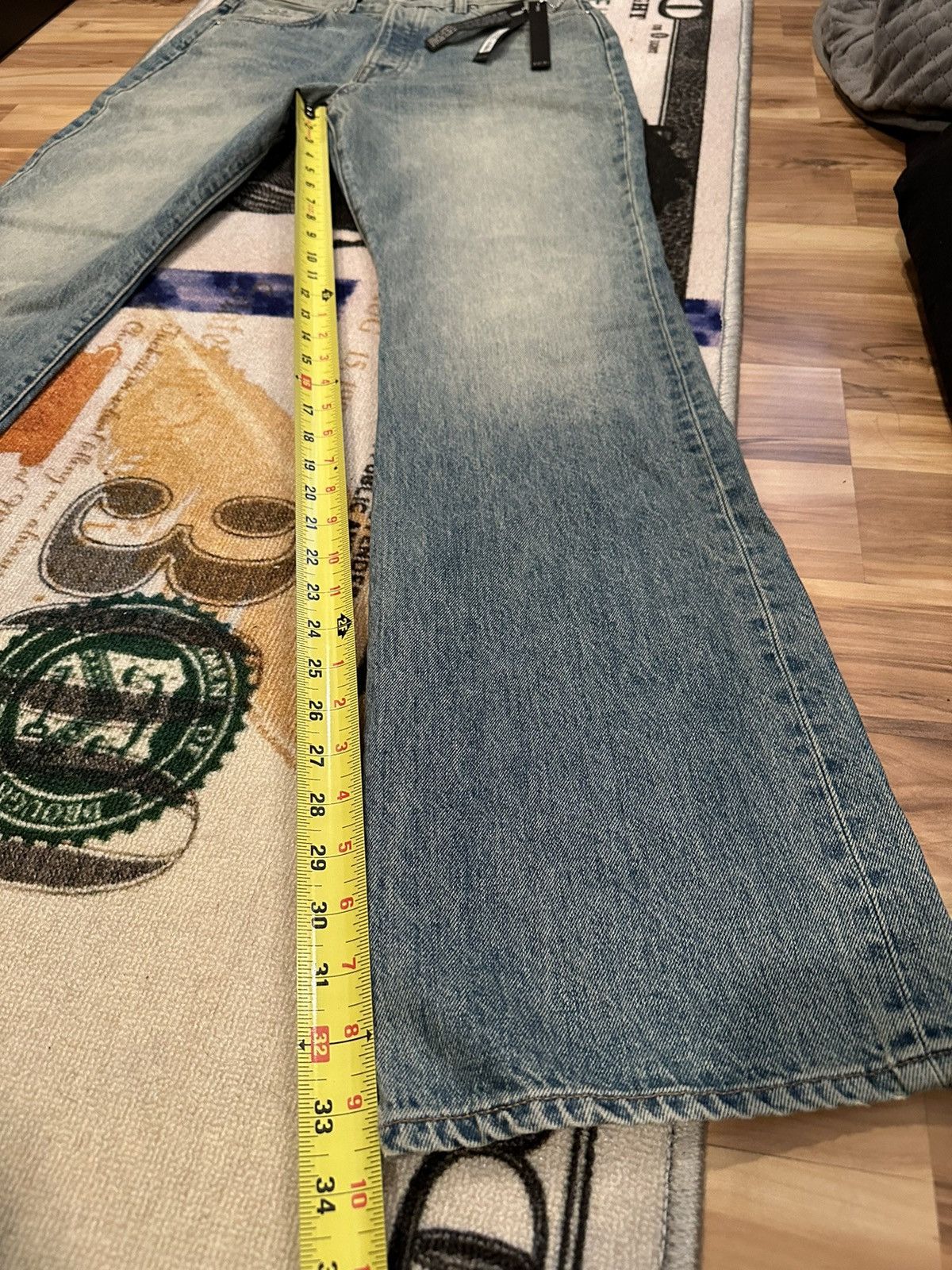 Amiri Amiri Bootleg Vintage Indigo Jeans Size US 30 / EU 46 - 10 Thumbnail