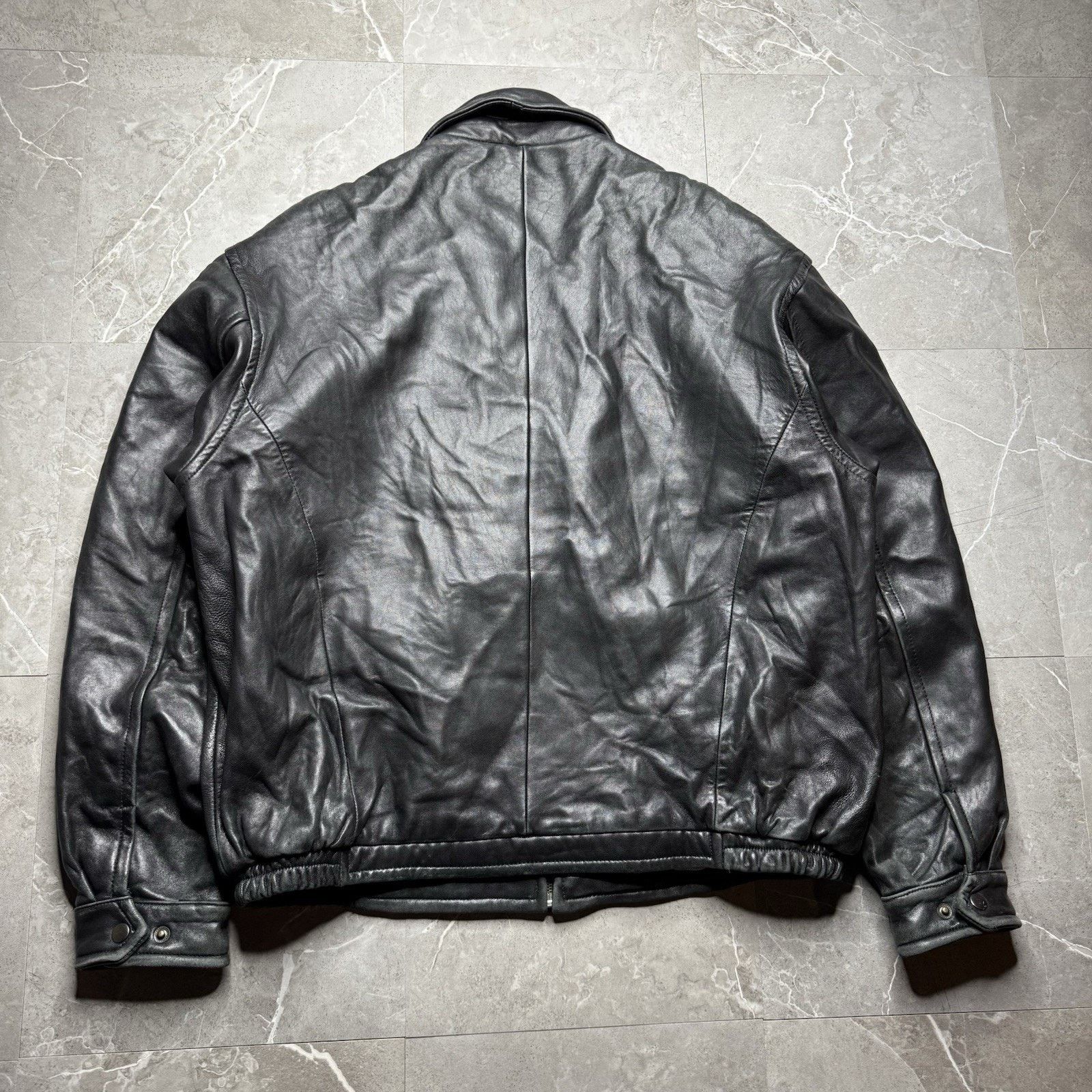 Vintage Vintage Boeing Leather Jacket Mens Large Black Bomber Flight Size US L / EU 52-54 / 3 - 4 Thumbnail