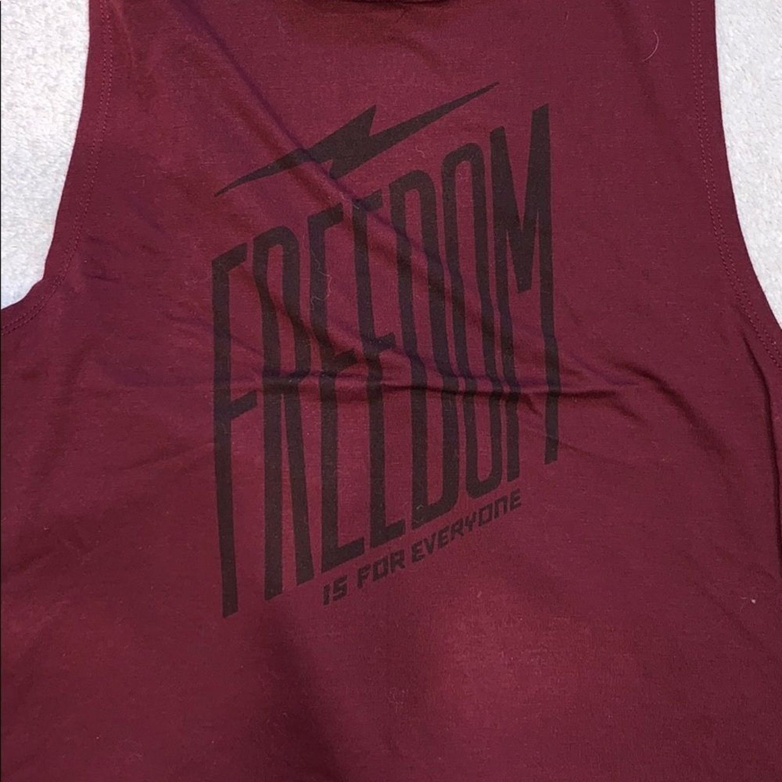 Other Freedom Seventy Maroon Graphic Muscle Tank | Sz M Size M / US 6-8 / IT 42-44 - 3 Thumbnail