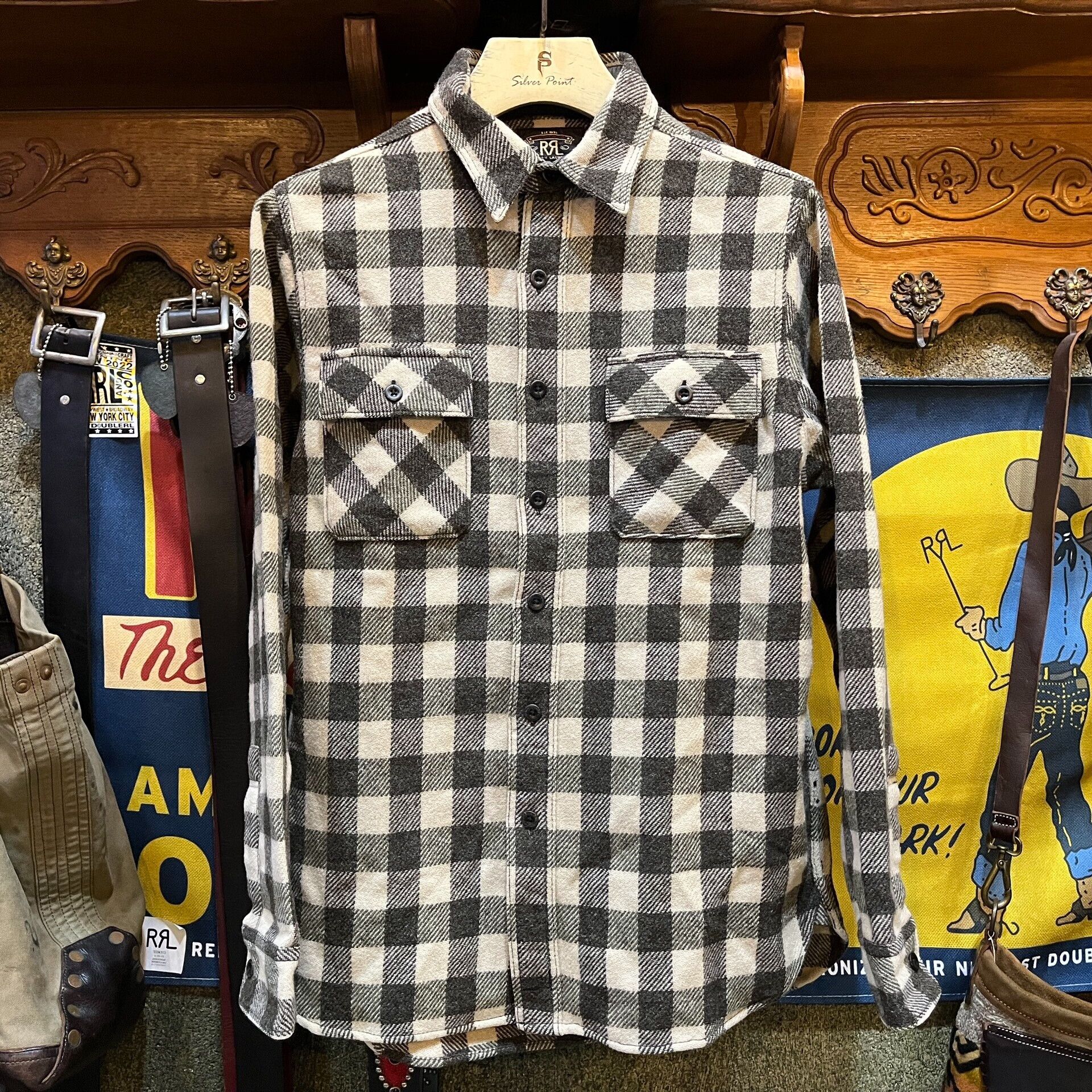 RRL Ralph Lauren RRL Double RL Wool Check Shirt Size US M / EU 48-50 / 2 - 1 Thumbnail
